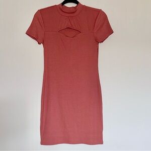 No Boundaries Pink Dress with Cut-Out